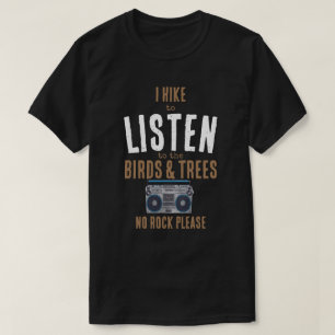 Jag höjer och lyssnar på fåglarna och bina i sten t shirt