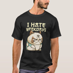 Jag höjer veckodagar - Tjock Katt-Klubb (med utskr T Shirt