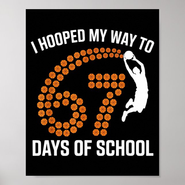 Jag hooppade mig fram till 67 skoldagar Srt lärare Poster (Framsidan)