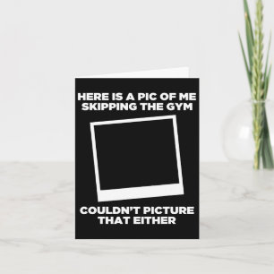 Jag hoppar över Gym Workout Funny Bodybuild Kort