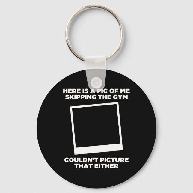 Jag hoppar över Gym Workout Funny Bodybuild Nyckelring (Framsida)