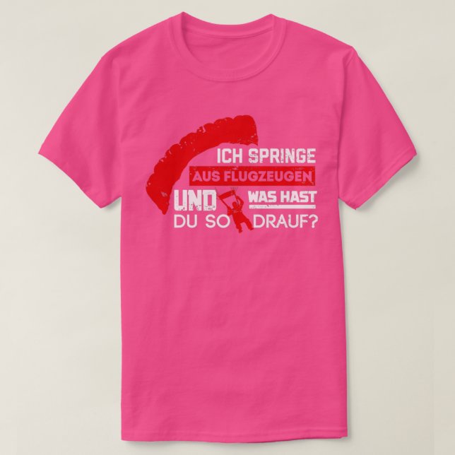 Jag hoppar ut ur flygplan Vilka kunskaper har du 1 T Shirt (Design framsida)
