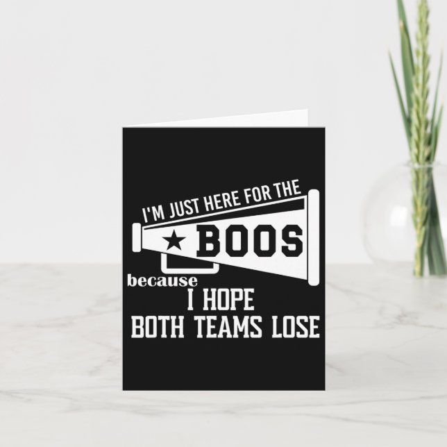 Jag hoppas att båda teamen förlorar fotbollen jag  kort (Framsida)