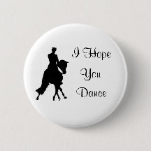 Jag hoppas att du dansar Dressage Horse Pin