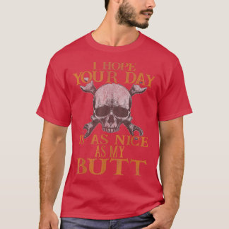 Jag hoppas att er dag är lika bra som min motorcyk t shirt
