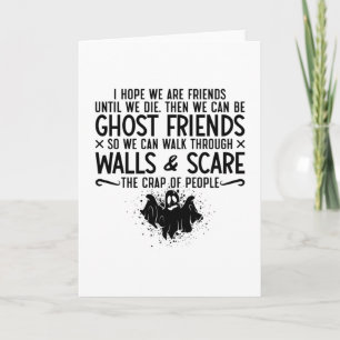 Jag hoppas att vi är vänner Ghost Hunter Paranorma Kort