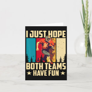 Jag hoppas bara att båda grupperna har fotboll i R Kort