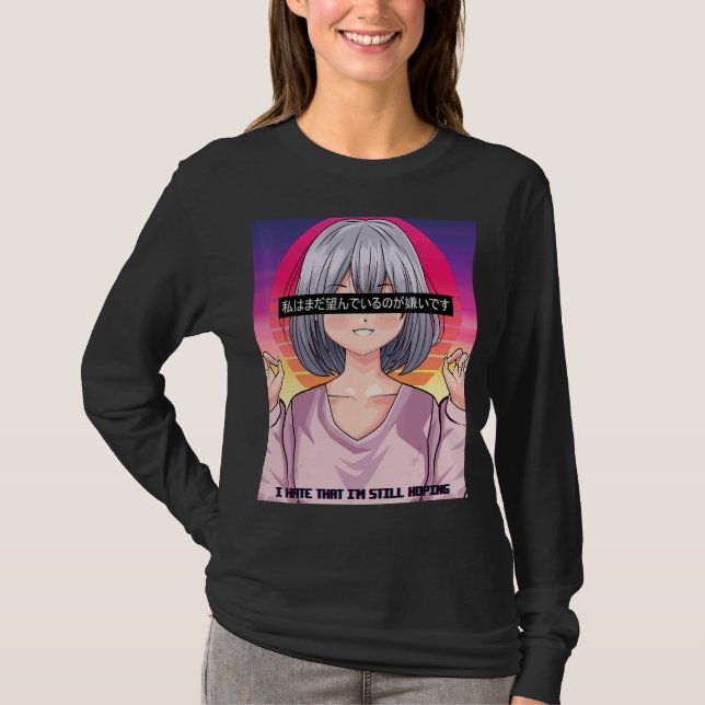Jag hoppas fortfarande på estetiskt t shirt (Framsida)
