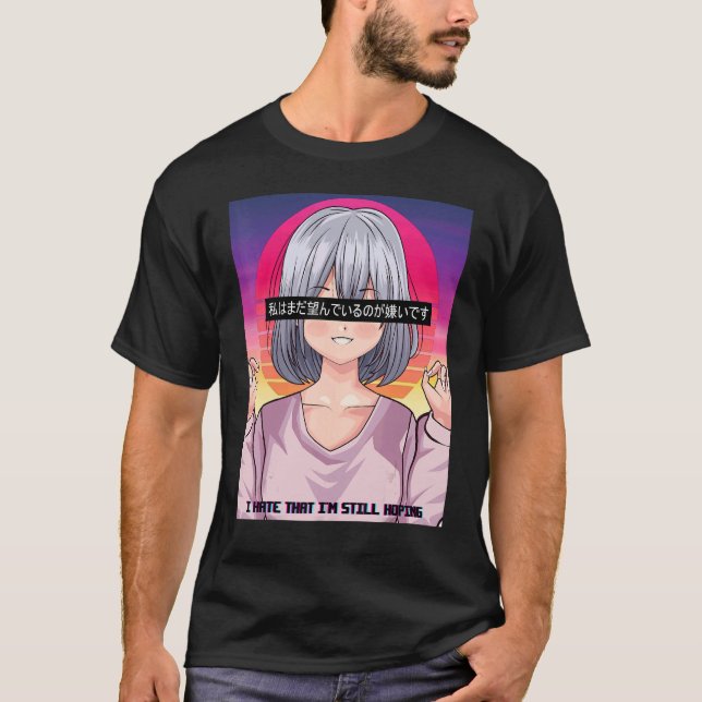 Jag hoppas fortfarande på estetiskt t shirt (Framsida)