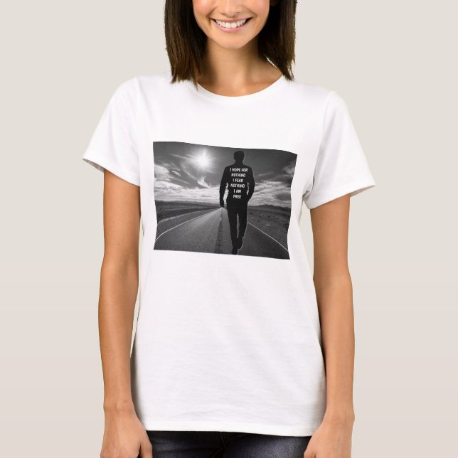 Jag hoppas inte på något motiverande citat T-Shirt (Framsida)