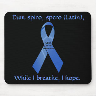 Jag hoppas på Colon Cancer Awareness Mousepad Musmatta