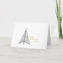 Jag hoppas på fred kärlek. Julhälsningar julkort Kort