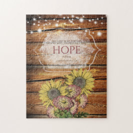 Jag hoppas på hans bibel Verse Solros Pussel