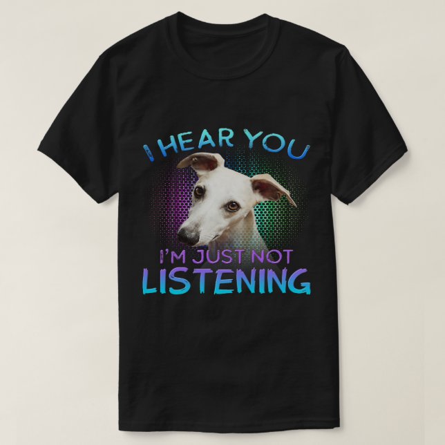 Jag hör att du inte lyssnar t shirt (Design framsida)
