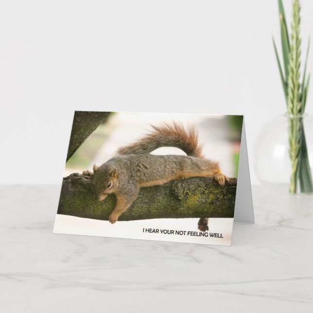 Jag hör att du inte mår bra kort (Framsida)