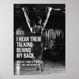 Jag hör dem prata bakom ryggen - Fitness Poster