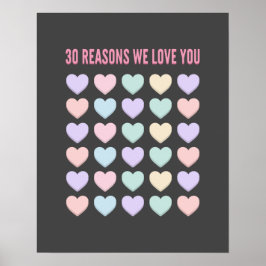 Jag hör dig - 30 skäl Väljer dig - 30 Poster