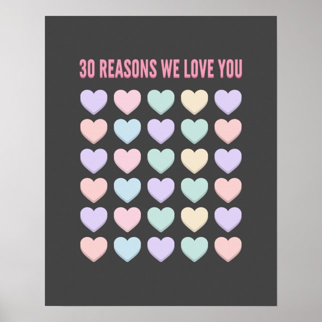 Jag hör dig - 30 skäl Väljer dig - 30 Poster (Framsidan)