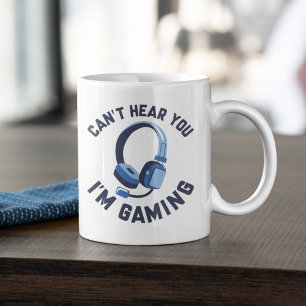 Jag hör dig inte spela. kaffemugg
