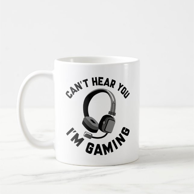 Jag hör dig inte spela. kaffemugg (Vänster)