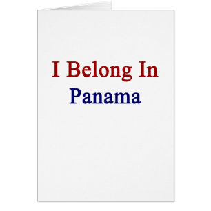 Jag hör hemma i Panama OBS Kort