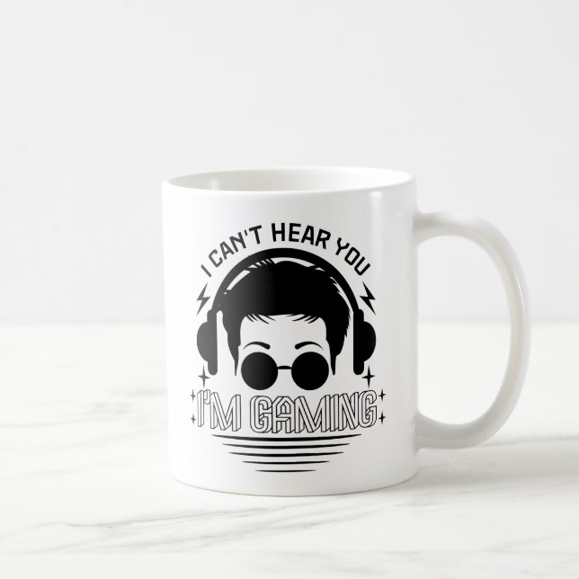 JAG HÖR INTE DU JAG SPELAR, Roliga presentidéer ti Kaffemugg (Höger)