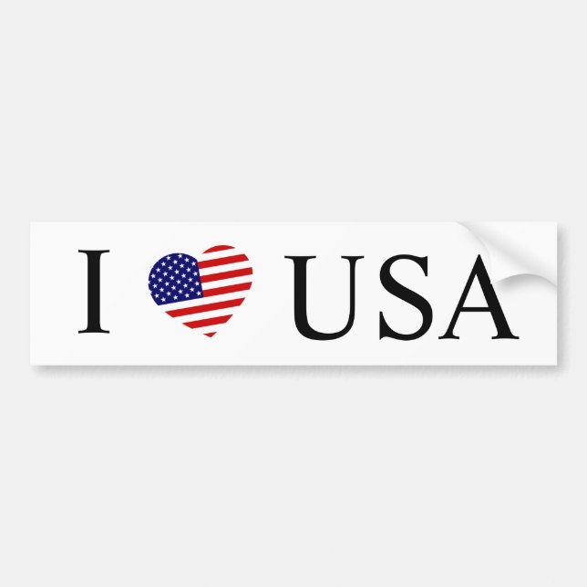Jag hör USA:s bk-back Bildekal (Framsidan)