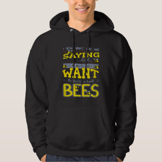 Jag hör vad du säger om biodlingsbin Honung Beek Hoodie
