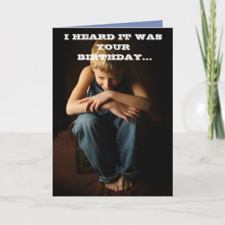JAG HÖRDE ATT DET VAR DIN FÖDELSEDAG KORT