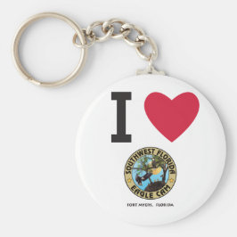 JAG HÖRDE Kärlek SW Florida Eagle Cam Keychain Nyckelring