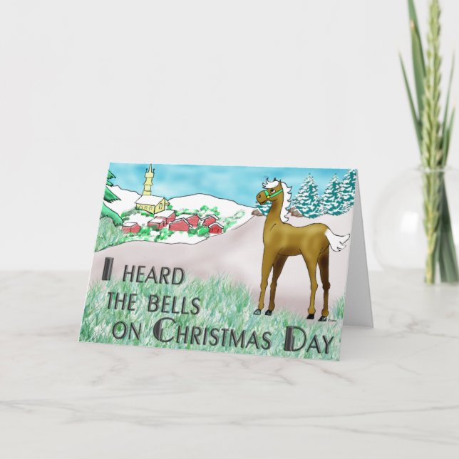 Jag hörde Klockor på juldagen Helgkort (Framsida)