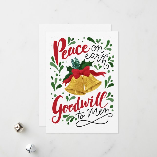 Jag hörde klockorna platt julkort (Fram/Back In Situ)