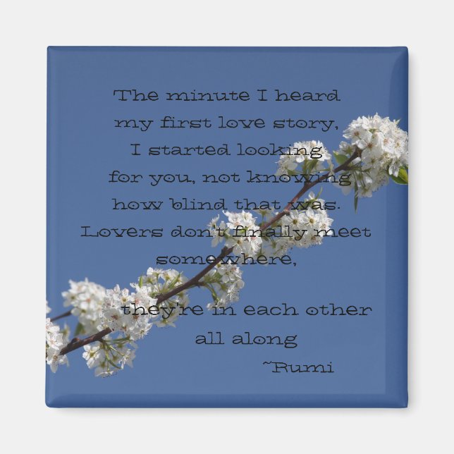 Jag hörde min första kärlek-berättelse magnet (Framsidan)