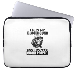 Jag Hug min Bloodhound så jag inte kan välja folk. Laptop Fodral