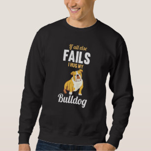 Jag Hug My English Bulldog Lång Ärmad Tröja