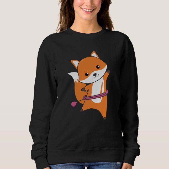 Jag Huller Cute Fox Funny Foxes T Shirt (Framsida)