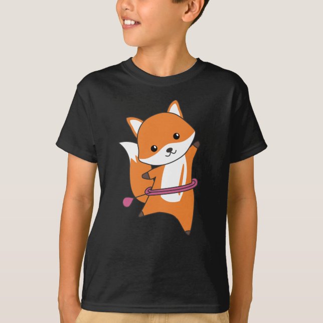 Jag Huller Cute Fox Funny Foxes T Shirt (Framsida)