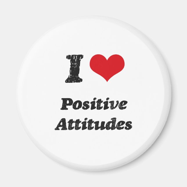 Jag hyser positiva attityder magnet (Framsidan)