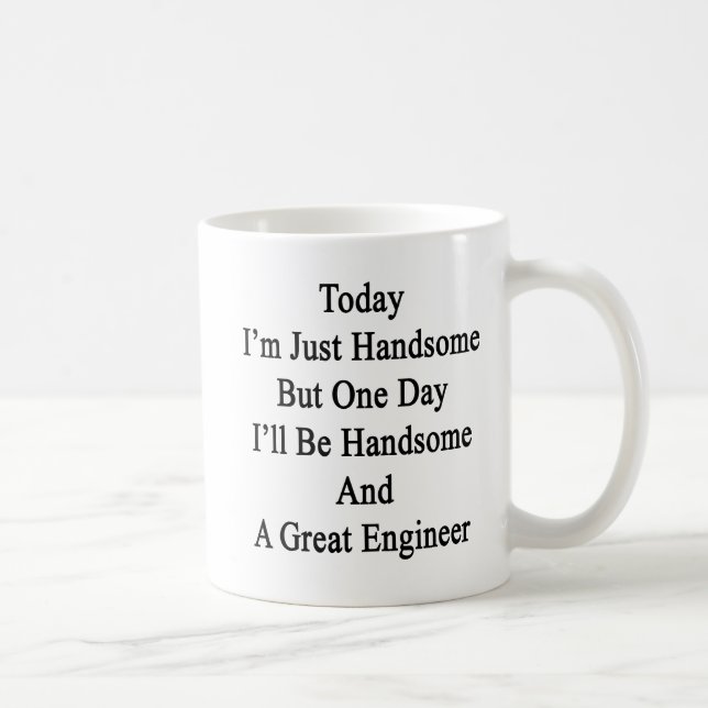 Jag i dag den precis stiliga men en förmiddagen kaffemugg (Höger)