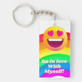 Jag i kärlek med mig själv nyckelring