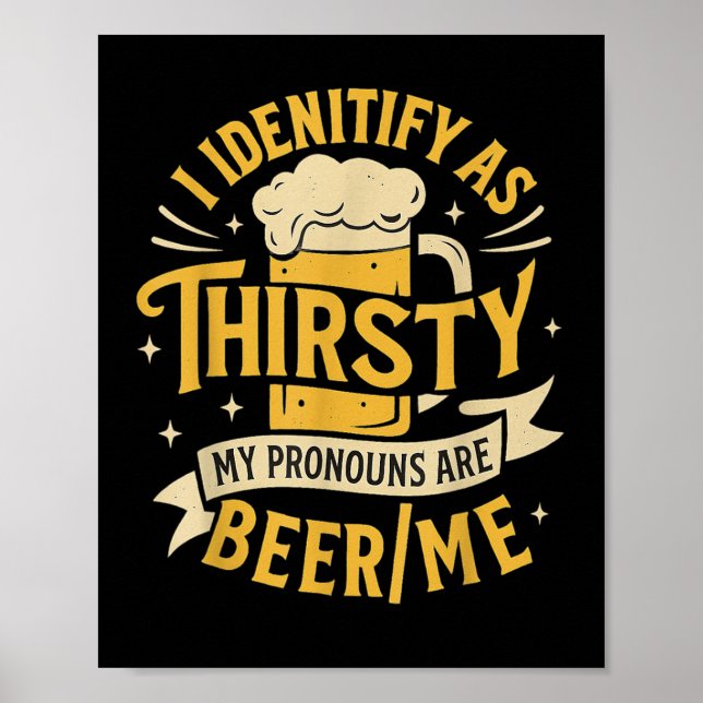 Jag identifierar att mitt pronouns är Beer_me som  Poster (Framsidan)