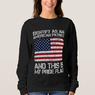 Jag identifierar mig som en amerikansk patriot 4:e t shirt