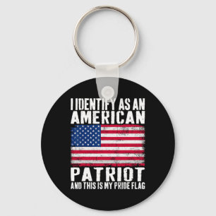 Jag identifierar mig som en amerikansk patriot det nyckelring