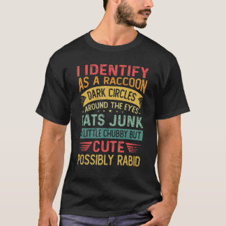 Jag identifierar mig som en cirkel för Mörk av ras T Shirt
