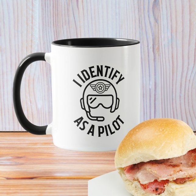 "Jag identifierar mig som en pilotcitat, Humor, Lu Mugg (Skapare uppladdad)