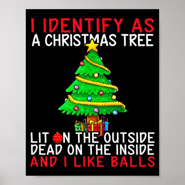 Jag identifierar mig som ett julträd som är upplys poster (Framsidan)