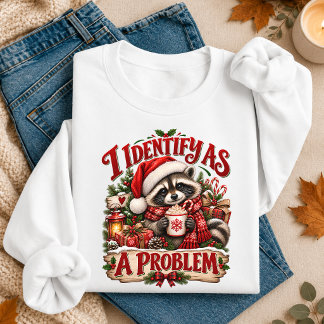 Jag Identifierar Mig Som Ett Problem Rolig JulTvät T Shirt