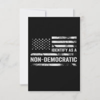 Jag identifierar mig som icke-demokratisk amerikan