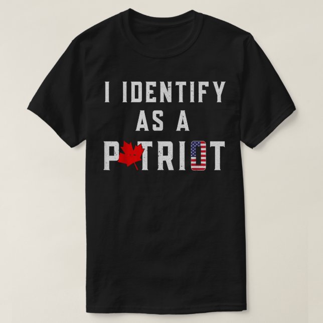 Jag identifierar mig som patriot Freedom Convoy US T Shirt (Design framsida)