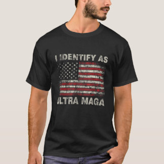 Jag identifierar mig som Ultra Maga Support Underb T Shirt
